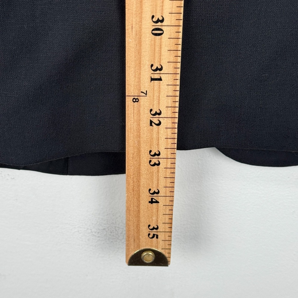 RALPH Ralph Lauren Blazer Sport Coat Men 48R Black Silver Buttons Wool Stretch - Picture 10 of 12